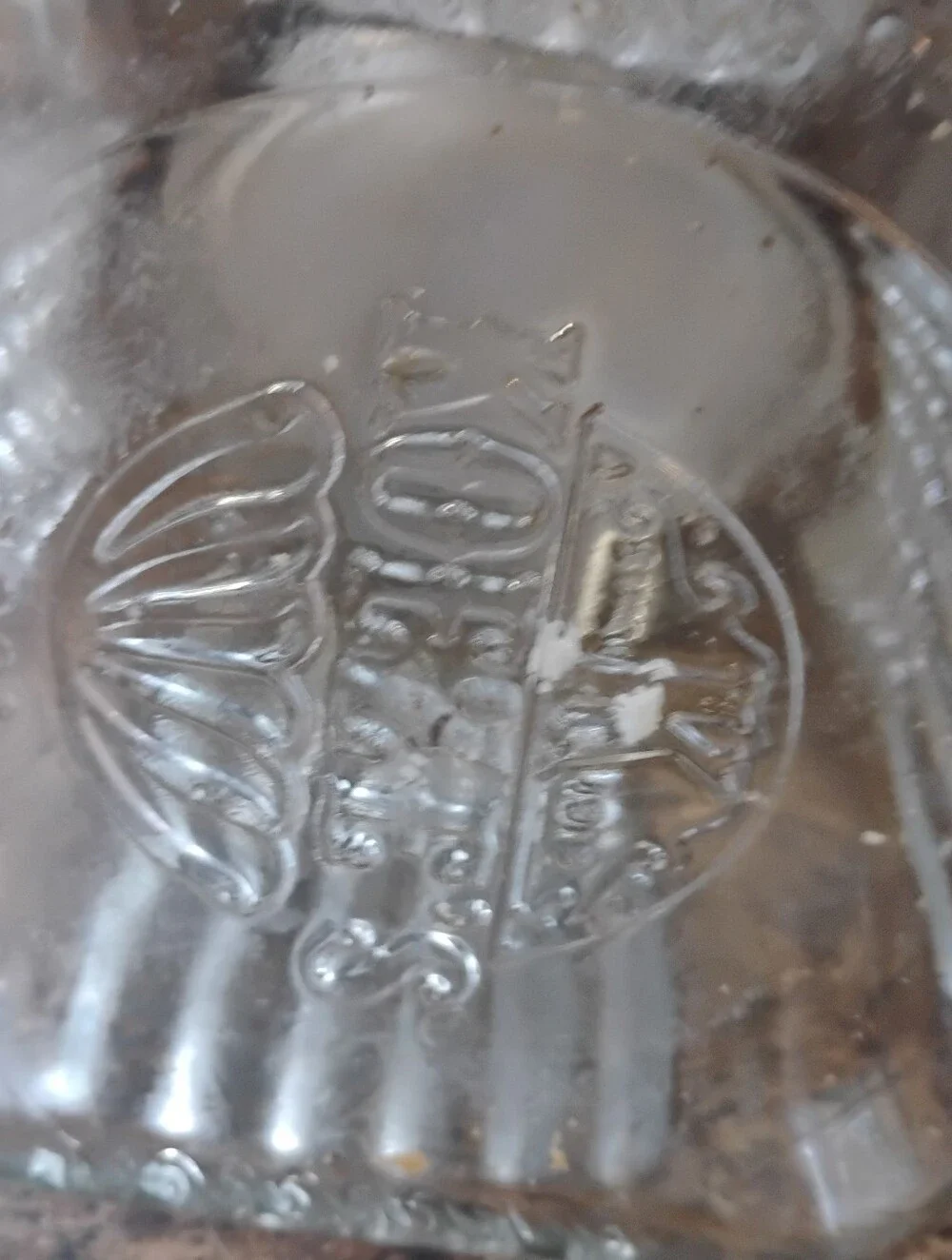 KOSMOS vintage glass kitchen storage jar container canister square vertical